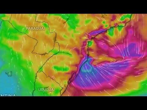 URGENTE CHUVA FORTE CICLONE VENTO DE 100KM/H SUL DO BRASIL 07 A 09 NOVEMBRO 2025