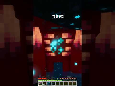 3zkgg - Facing The WARDEN..! One more Time #shorts #minecraft