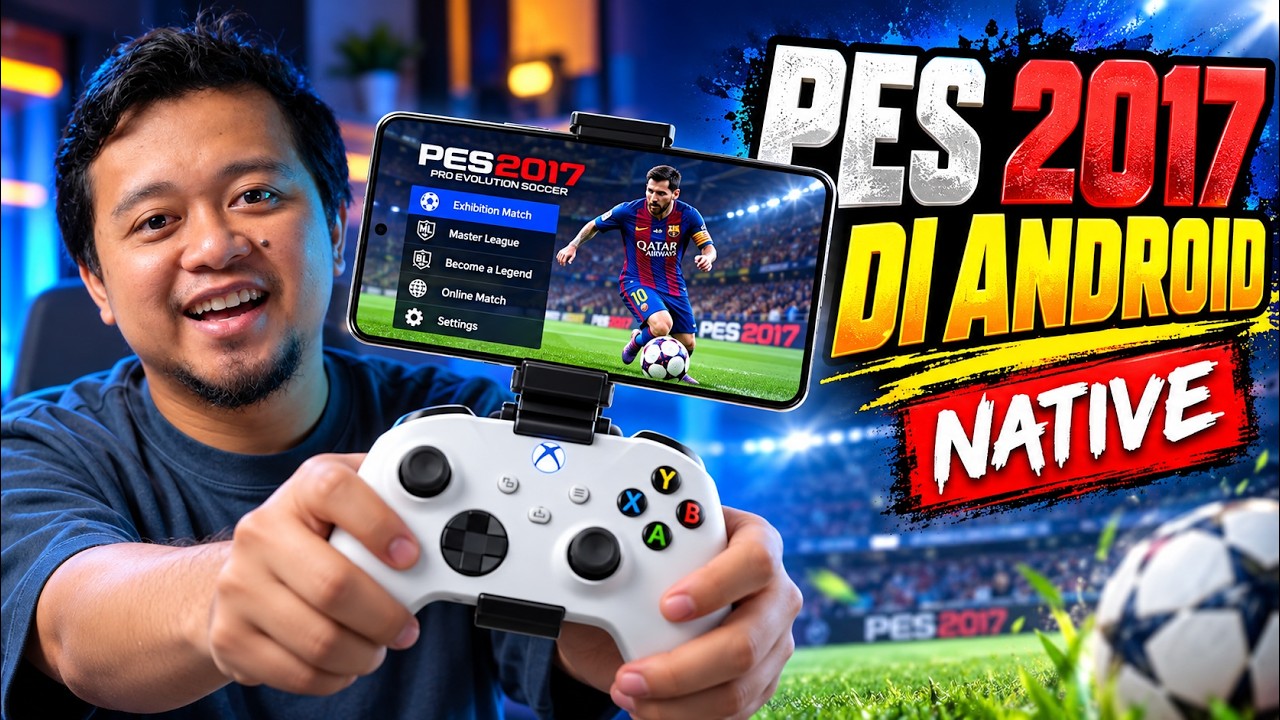 PES 2017 ANDROID IS REAL! Sekarang Bisa Main Native di HP