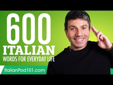 600 Italian Words for Everyday Life - Basic Vocabulary #30
