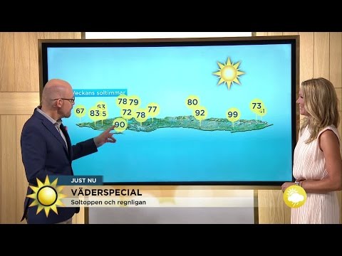 De här platserna fick flest soltimmar i veckan! - Nyhetsmorgon (TV4)