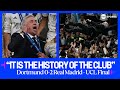 REACTION: Carlo Ancelotti reacts after Real Madrid win the Champions League against Dortmund 🤍