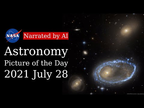APOD: 2021-07-28 - Ring Galaxy AM 0644-741 (Narrated by Salli)