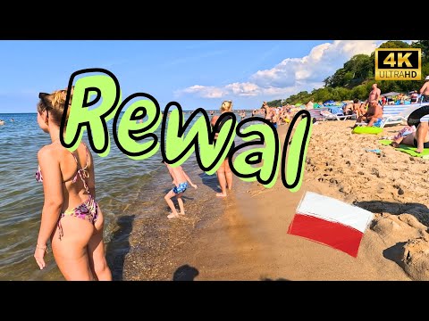 🇵🇱  Rewal Beach Walk 4K part III | Rewal Poland spacer po plaży