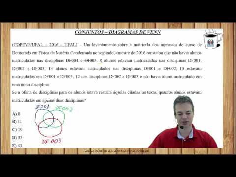 E0206 - COPEVE/UFAL - 2016 - UFAL - DIAGRAMA DE VENN (www.gurudamatematica.com.br)