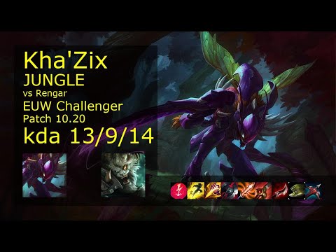 Kha'Zix vs Rengar Jungle - EUW Challenger 13/9/14 Patch 10.20 Gameplay