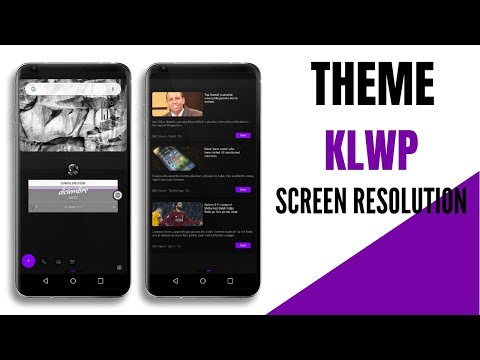 Screen Resolution UI Klwp Video