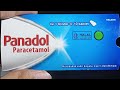 Panadol Paracetamol Indonesia 500mg Packaging Text Ingredients Close Up 1080p 30fps