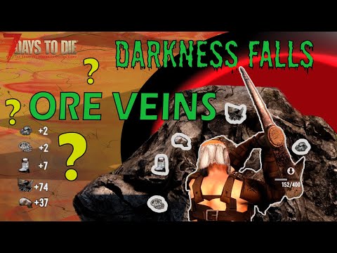 ORE VEINS Mining Guide in Darkness Falls V4 Alpha 20 - Iron, Nitrate, Coal, Lead, Titanium