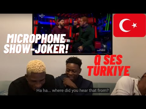 NIGERIANS REACTING TO JOKER | O Ses Türkiye (Microphone show)|Türkçe rap reaksiyon| (Türkçe altyazı)