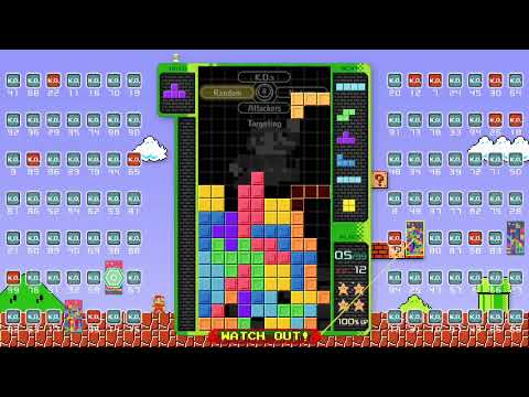 Tetris 99 - Super Mario Bros theme - 30 sec gameplay