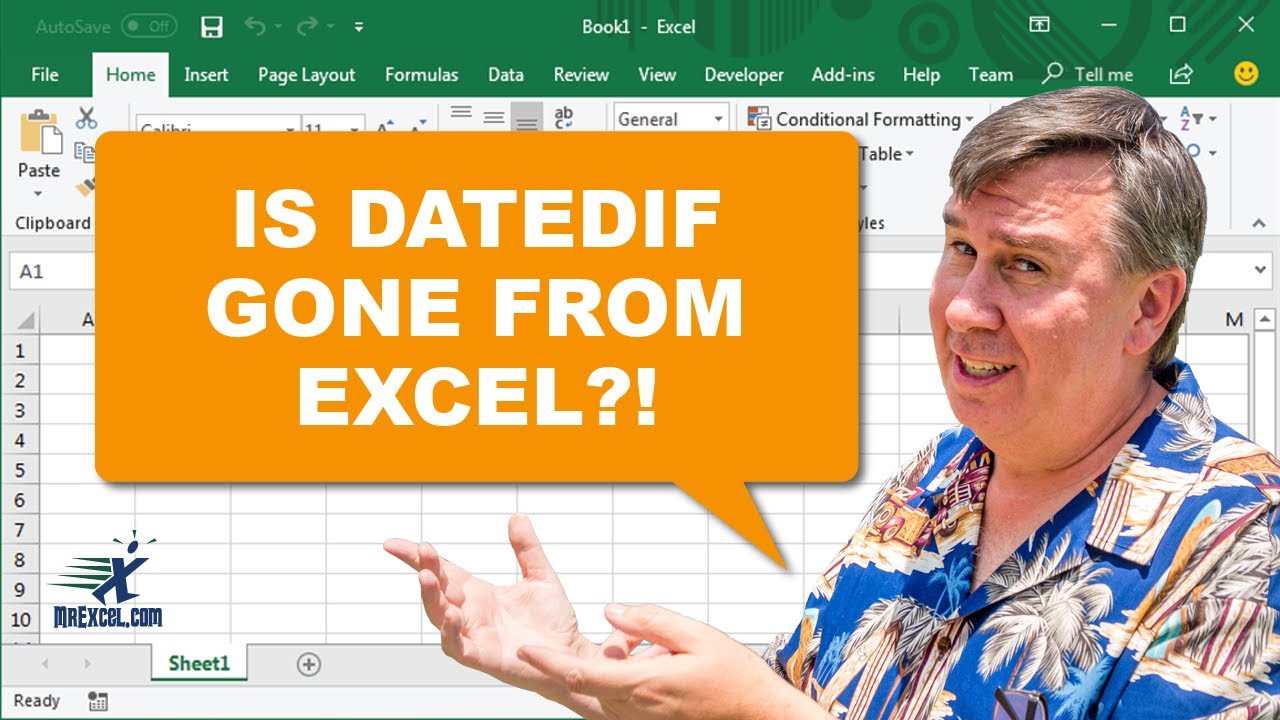 Is Excel DATEDIF Gone from Excel? #shorts