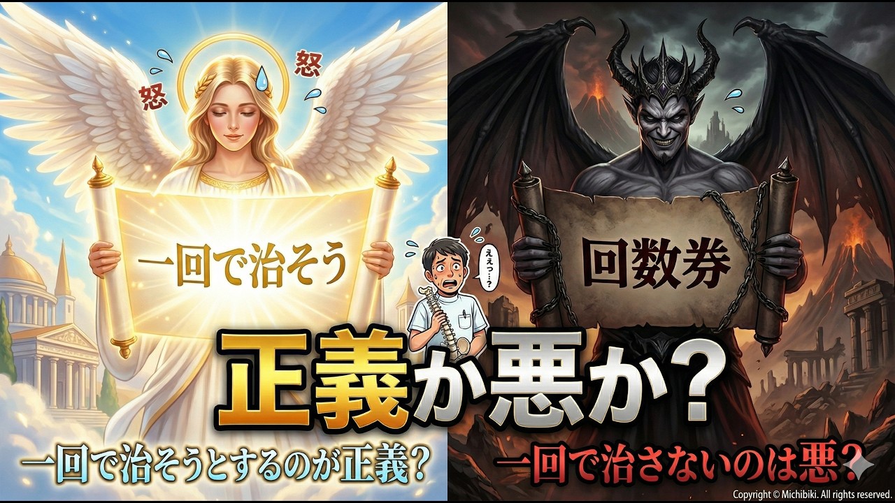 1回で治そうとしていない整体院はダメなのか？