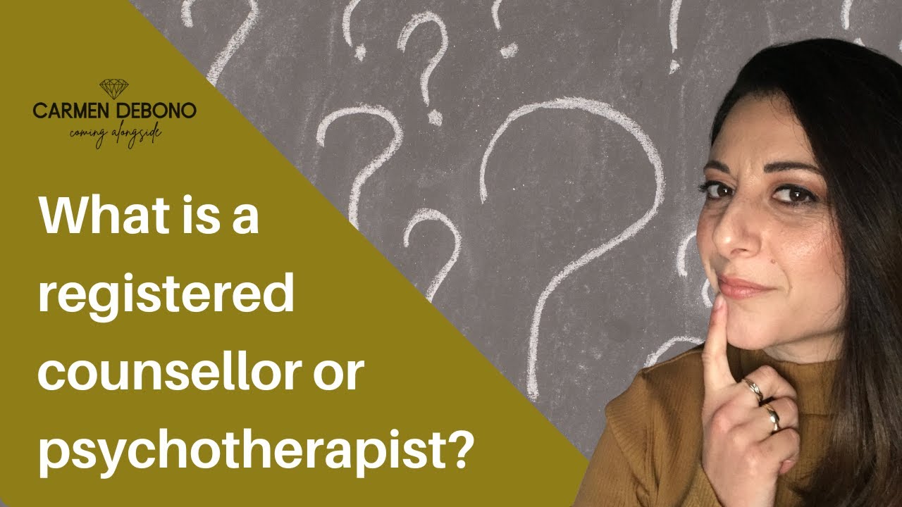 What is a registered counsellor or psychotherapist?
