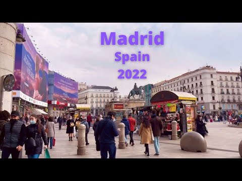 Madrid, Spain, 2022, 4k-HDR, Walking tour