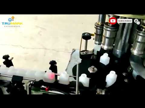 8 HEAD SERVO LIQUID FILLER WITH  6 HEAD PICK AND PLACE SCREW CAPPING MACHINE