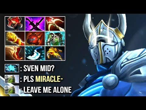 New Style Miracle- Pro Sven Mid vs Storm - Madness is Back! Epic Farm Speed Top MMR Game WTF Dota 2