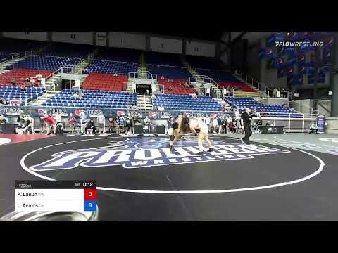 122 Lbs Round Of 128 - Kelsey Loeun, Washington Vs Lillian Avalos, California F79b