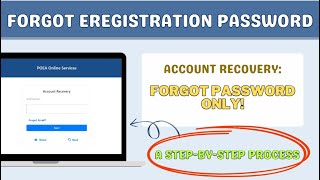 FORGOT EREGISTRATION PASSWORD| HOW TO RECOVER E-REGISTRATION ACCOUNT 2