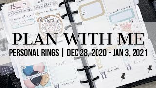 Plan with Me | Personal Rings | December 28-January 3, 2020 #clothandpaper #sewmuchcrafting