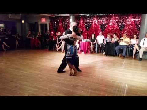  Guillermina Quiroga  and  Mariano Logiudice  are  dancing  to  "  La Luciernaga  "  by  Color Tango