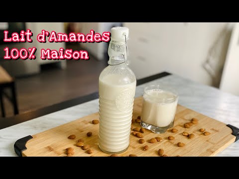 100% HOMEMADE ALMOND MILK🥛Easy and quick lactose-free plant-based milk recipe. Deli Cuisine