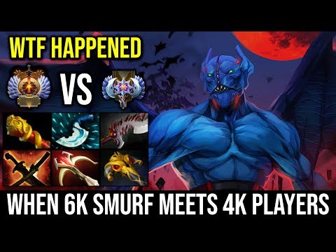 WTF Match Making System 6k Smurf Vs 4k Enemy | Nightstalker With Blink Dagger NEW IMBA Carry Dota 2