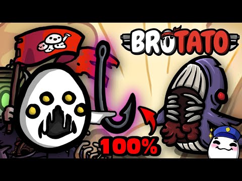 EXTREME FLUCH ZERSTÖRUNG! 100% Fluchrate eskaliert komplett in Brotato!