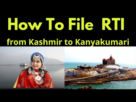 Kulsh Alok  How to file RTI from Kashmir to KanyaKumari?