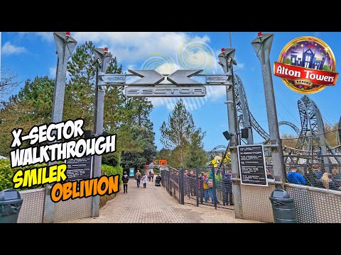Alton Towers X-Sector: The Ultimate Walkthrough Guide (March 2023) [4K]