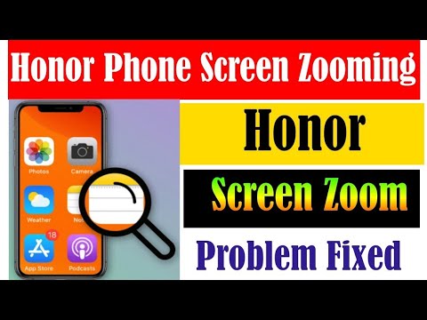 How To Turn Off Display automatic Zoomin In Honor Phone||Honor Phone Display auto Zoom problem fixed