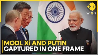 SCO Summit: PM Modi, Xi Jinping, Vladimir Putin Clicked Together In China | WION