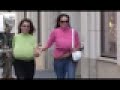 Milena Velba And Nadine Jansen Running On The Street