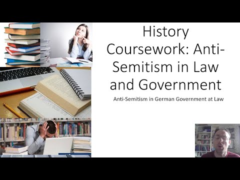 Coursework: Anti Semitism in Germany Government and Laws