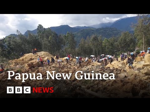 巴巴新幾內亞擔心山體滑坡後數千人失蹤 | BBC News (Papua New Guinea fears thousands missing after landslide | BBC News)