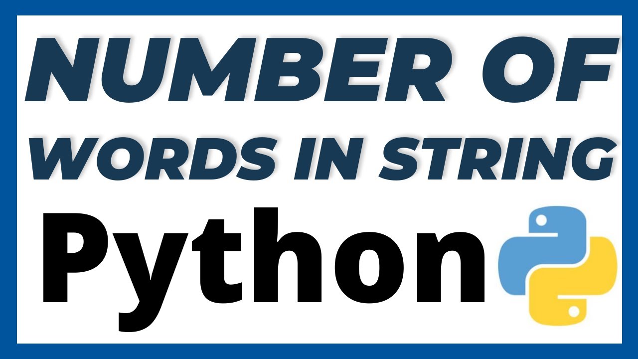 Python program to count number of words in a string tutorial