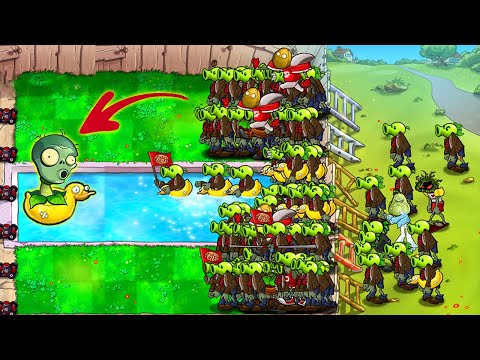 Plants Mod Zomplant vs Zombotany | 100% Repeater Zomplant vs All Zombotany 2 Plants vs Zombies