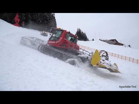 Streif Hahnenkamm Vorbereitungen mit PistenBully600