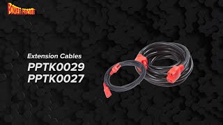 Power Probe PPTK0029 and PPTK0027 20 ft extension cables in use