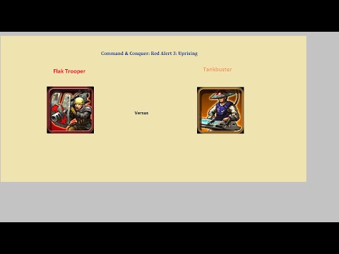 C&C Red Alert 3 - flak trooper vs tankbuster