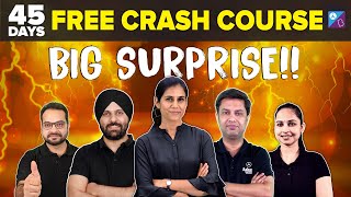 📢 Big Surprise | 45-Day JEE 2023 FREE Crash Course | New Series Launch 🎉| JEE Mains & Advanced 2023