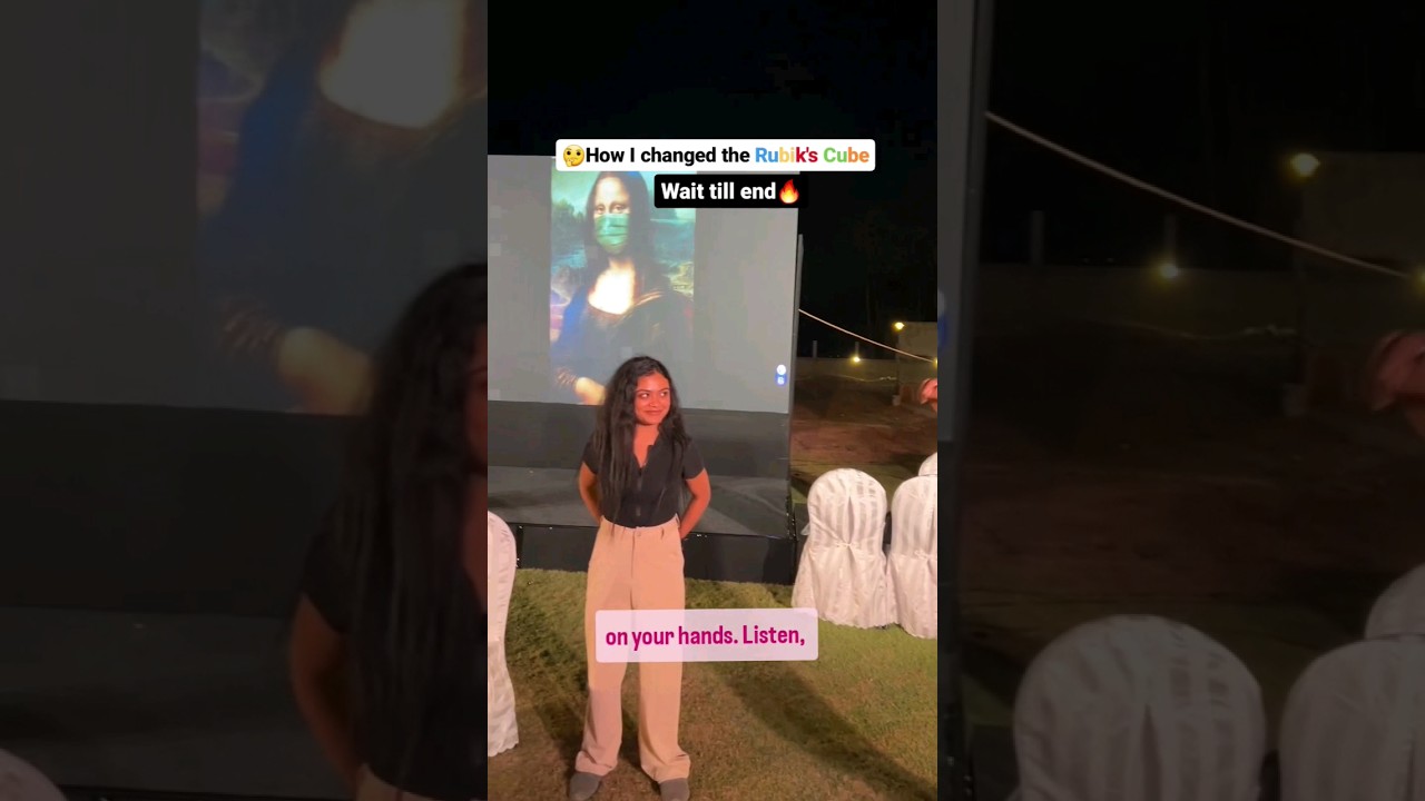 🤔🔥 How I solved Rubix cube without touchingit #magician #illusionvideo #mindreader #crush #mentalist