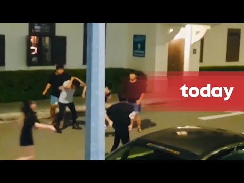 Police looking into 10-person brawl outside Katong Square