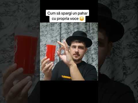 Cum să spargi un pahar cu propria voce 😳
