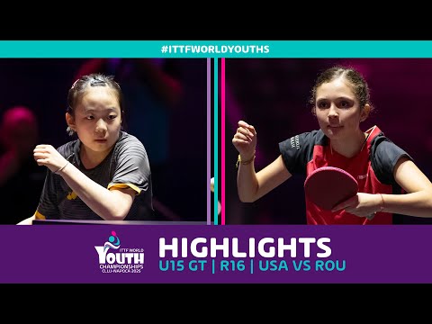 USA vs Romania | U15 GT - R16 | #ITTFWorldYouths 2025