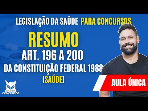 Summary of Articles 196 to 200 of the Federal Constitution of 1988 | Health | Health Legislation ...
