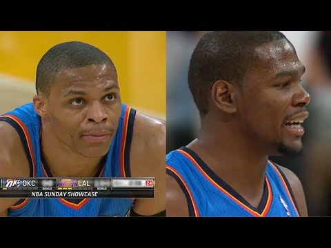 2014.03.09 - Kevin Durant Triple-Double & Russell Westbrook Full Combined Highlights at Lakers