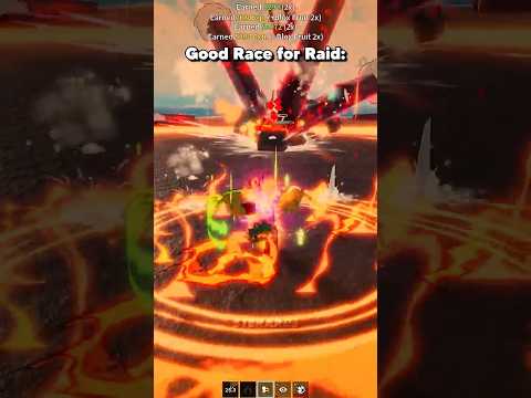 Best Race for Raid in Blox Fruits! 😈💀 #bloxfruits