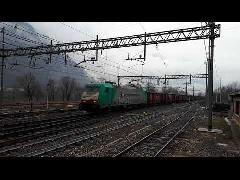 E.483 R.T.C CON CARRI MERCI TRANSITA IN STAZIONE A PERI (VR) 17 - 3 - 2018