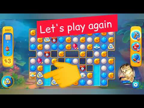 Fishdom 2022, no Boosters,  9667  level  -  прохождение без бустеров,  9667  уровень.